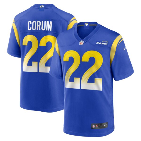 blake corum los angeles rams nike 2024 nfl draft game player jersey royal 2351 vrdje.jpg
