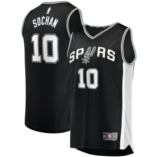 jeremy sochan san antonio spurs fanatics youth 2022 nba draft first round pick fast break replica jersey icon edition black 9743 1cu0q.jpg