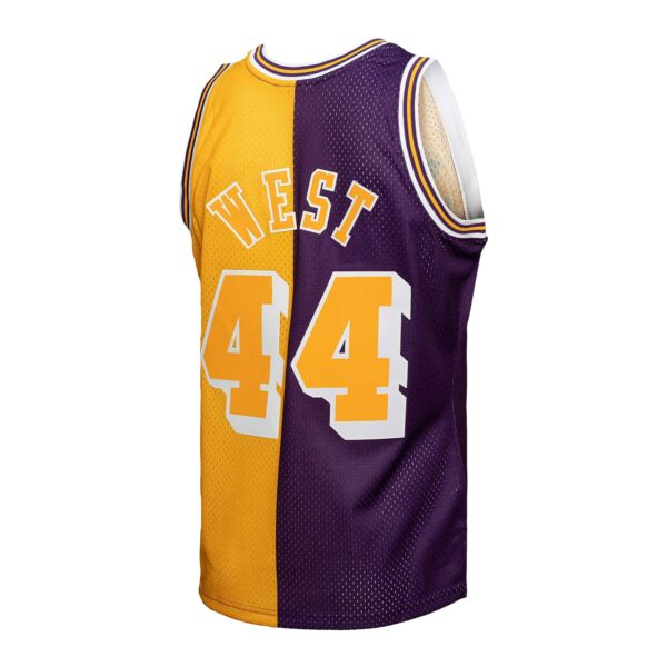 jerry west los angeles lakers mitchell 26amp ness hardwood classics 197172 split swingman jersey purplegold 1507 vquar.jpg