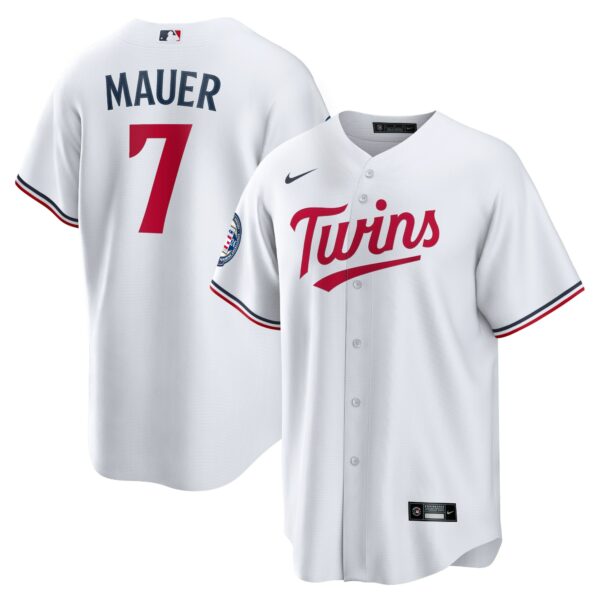 joe mauer minnesota twins nike 2024 baseball hall of fame home replica player jersey white 1996 iydho.jpg
