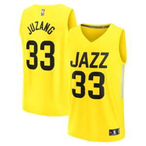 johnny juzang utah jazz fanatics fast break replica player jersey icon edition yellow 3770 ag3z3.jpg