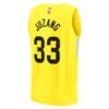 johnny juzang utah jazz fanatics fast break replica player jersey icon edition yellow 8940 flbuz.jpg