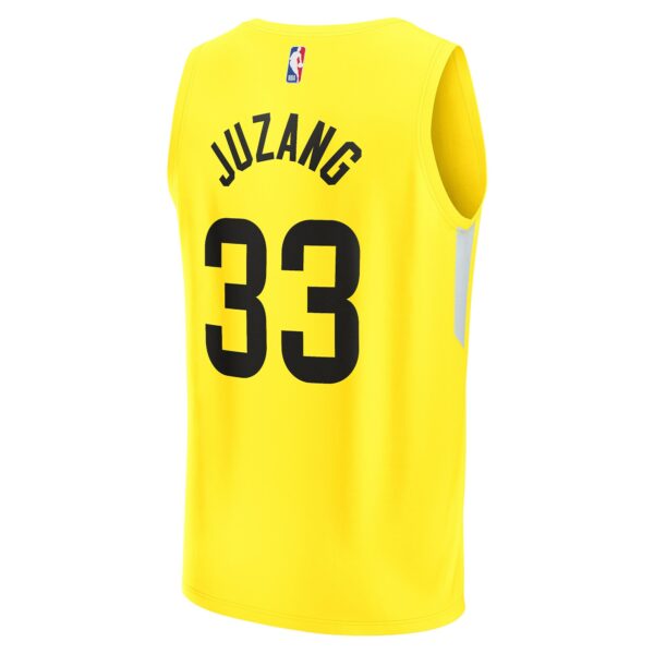 johnny juzang utah jazz fanatics fast break replica player jersey icon edition yellow 8940 flbuz.jpg