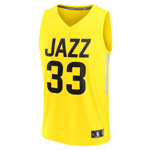 johnny juzang utah jazz fanatics fast break replica player jersey icon edition yellow 9670 oh05w.jpg