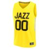jordan clarkson utah jazz fanatics fast break replica jersey icon edition yellow 9236 5y5du.jpg