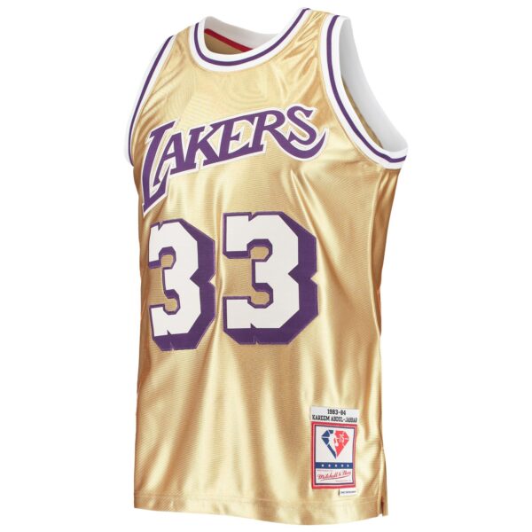 kareem abdul jabbar los angeles lakers mitchell 26amp ness 75th anniversary 198384 hardwood classics swingman jersey gold 7955 gk8kj.jpg
