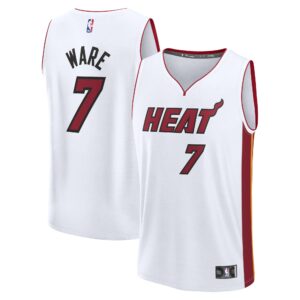 kelel ware miami heat fanatics fast break replica player jersey association edition white 2894 7nzih.jpg