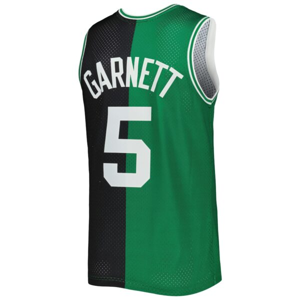 kevin garnett boston celtics mitchell 26amp ness hardwood classics 200708 split swingman jersey blackkelly green 4131 vup5e.jpg