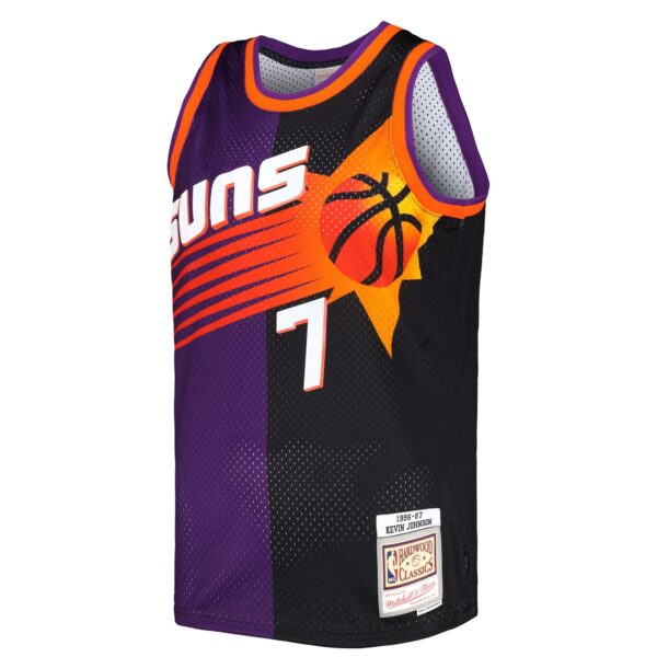 kevin johnson phoenix suns mitchell 26amp ness hardwood classics 199697 split swingman jersey purpleblack 4209 ay4dq.jpg