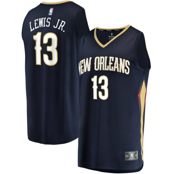 kira lewis jr. new orleans pelicans fanatics fast break replica jersey navy icon edition 3811 jhh9v.jpg