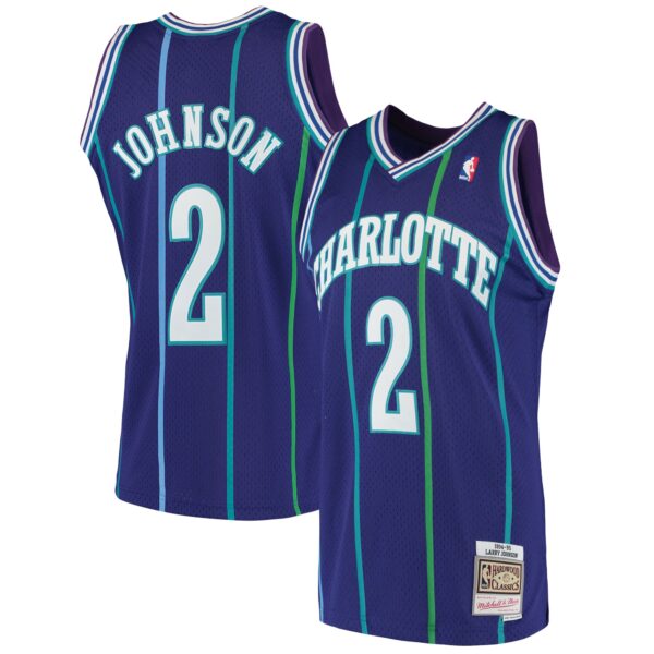 larry johnson charlotte hornets mitchell 26amp ness 199495 hardwood classics swingman jersey purple 7379 dw58a.jpg