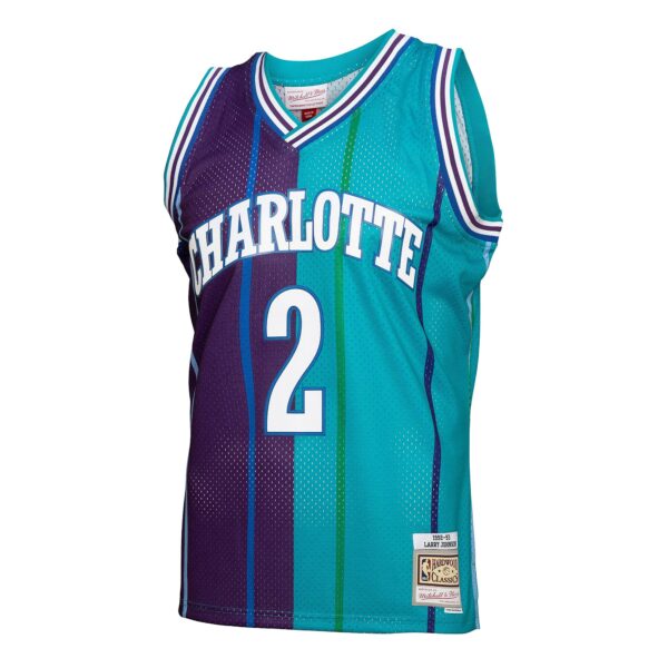 larry johnson charlotte hornets mitchell 26amp ness hardwood classics mitchell 26amp ness split swingman jersey tealpurple 7797 inteh.jpg