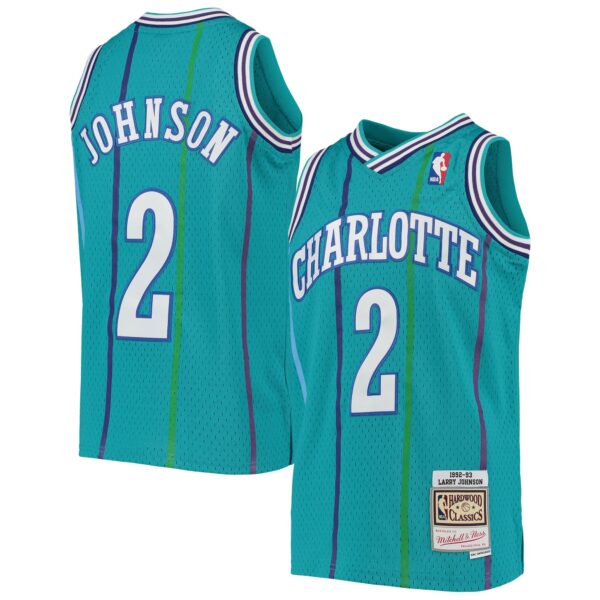 larry johnson charlotte hornets mitchell 26amp ness youth 199293 hardwood classics swingman jersey teal 4065 kdeqs.jpg