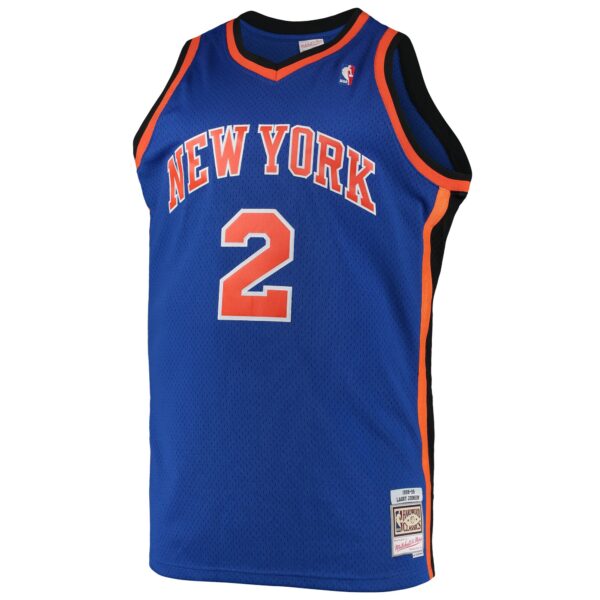 larry johnson new york knicks mitchell 26amp ness 199899 big 26amp tall hardwood classics swingman jersey blue 4220 tofpg.jpg