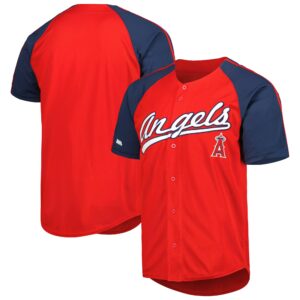 los angeles angels stitches button down raglan fashion jersey red 7148 zccbc.jpg