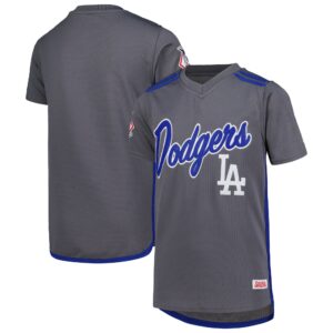 los angeles dodgers stitches youth team v neck jersey charcoal 6449 v5hmw.jpg