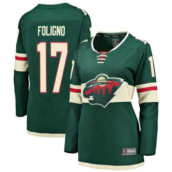 marcus foligno minnesota wild fanatics womens breakaway player jersey green 2982 avx5d.jpg