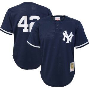 mariano rivera new york yankees mitchell 26amp ness youth cooperstown collection26nbspmesh batting practice jersey navy 6877 od31k.jpg