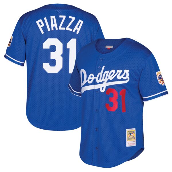 mike piazza los angeles dodgers mitchell 26amp ness youth cooperstown collection mesh batting practice jersey royal 8582 qub5h.jpg
