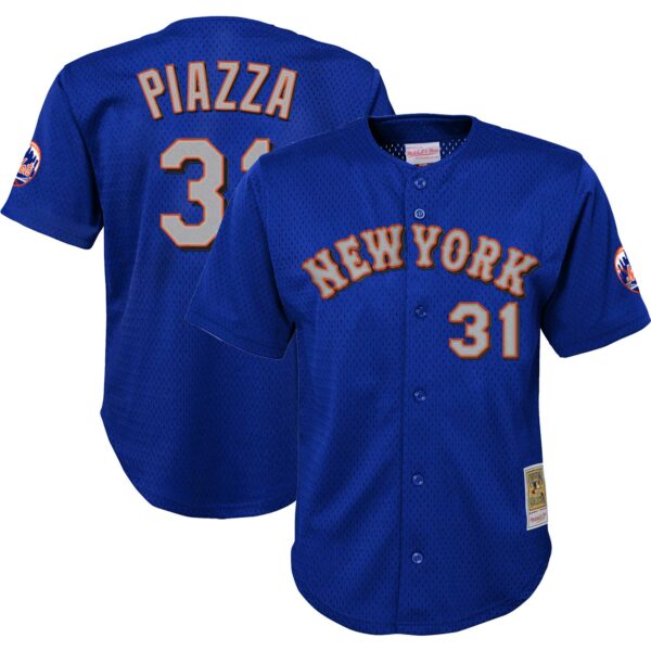 mike piazza new york mets mitchell 26amp ness youth cooperstown collection26nbspmesh batting practice jersey royal 5828 s5hvj.jpg