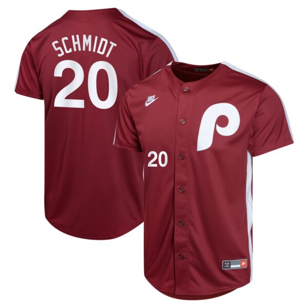 mike schmidt philadelphia phillies nike youth cooperstown collection limited player jersey burgundy 7830 v16fj.jpg