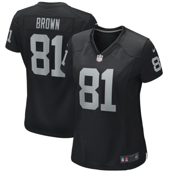 tim brown las vegas raiders nike womens game retired player jersey black 3876 cg074.jpg