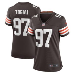 tommy togiai cleveland browns nike womens game jersey brown 4564 e96rg.jpg